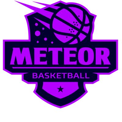 Meteor Basketball logo template Miniatura