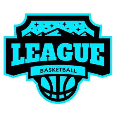 League Basketball logo template Miniatura