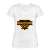 Playera Dama: Algodón Peinado Cuello V Miniatura