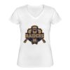 Playera Dama: Algodón Peinado Cuello V Miniatura