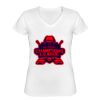 Playera Dama: Algodón Peinado Cuello V Miniatura