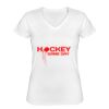 Playera Dama: Algodón Peinado Cuello V Miniatura