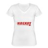Playera Dama: Algodón Peinado Cuello V Miniatura